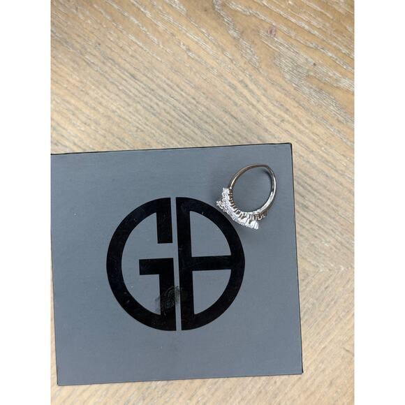 Giani Bernini Sterling Silver CZ Bypass Ring Size 7 | NWT - Picture 5 of 6